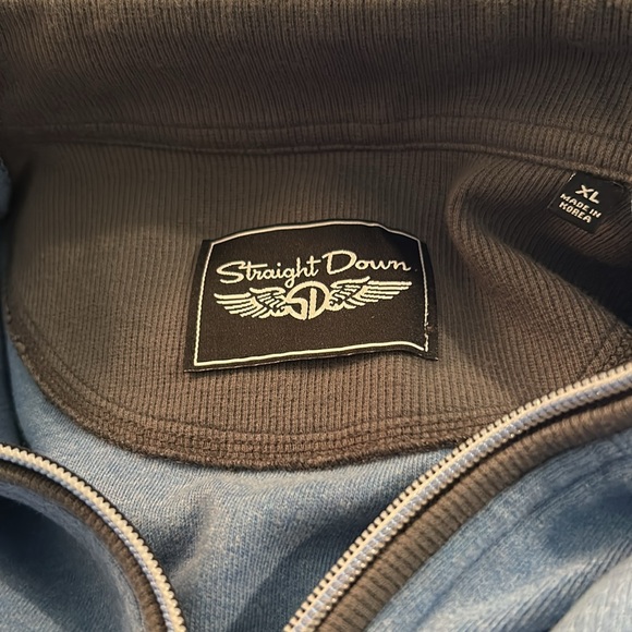 Straight Down Golf 1/4 Zip Cotton Vest - Picture 3 of 10